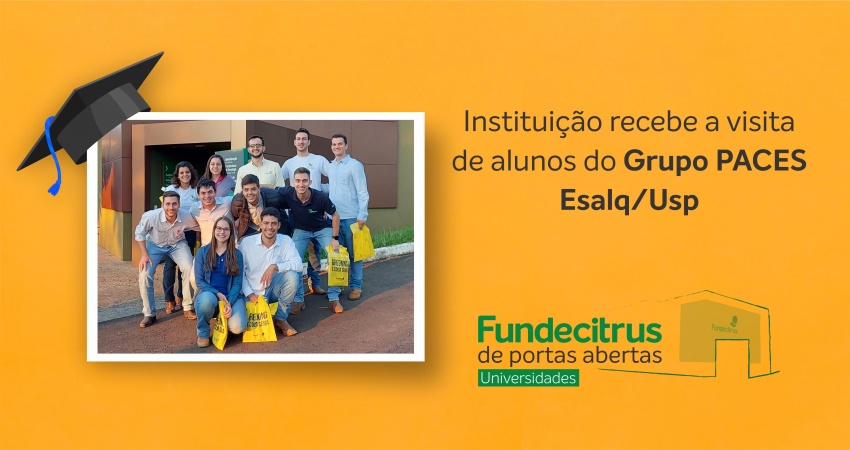 Fundecitrus de Portas Abertas - Universidades recebe visita de alunos da Esalq-USP