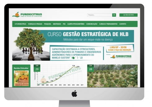 Site do Fundecitrus ganha novos serviços e está mais informativo