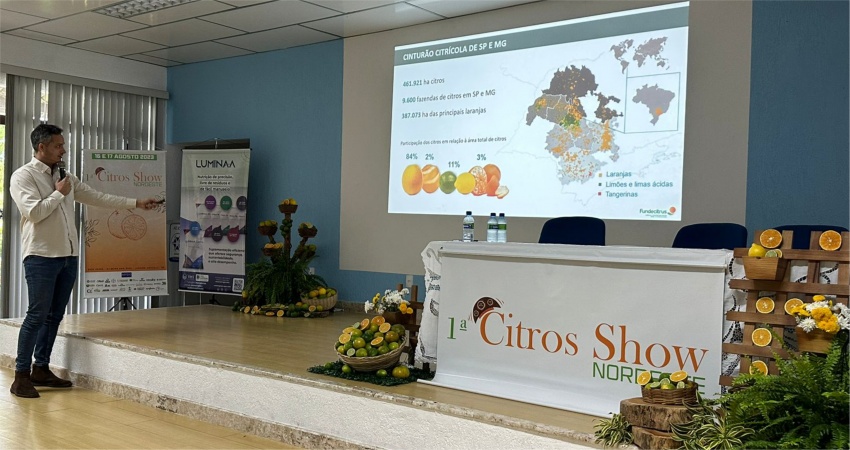 Fundecitrus participa do “1° Citros Show Nordeste”, em Aracaju