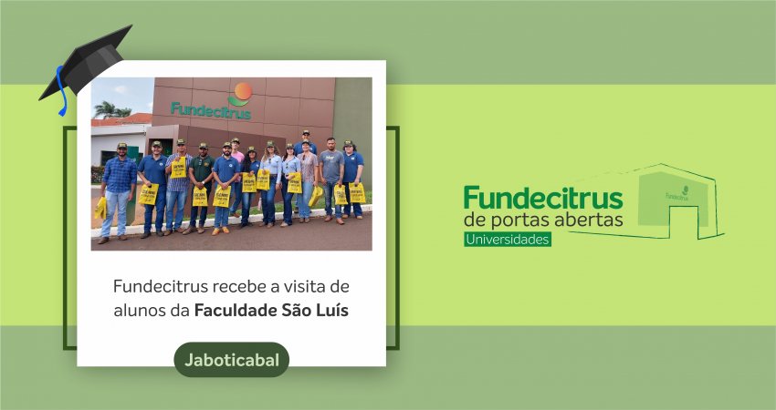 Alunos de faculdade de Jaboticabal visitam o Fundecitrus