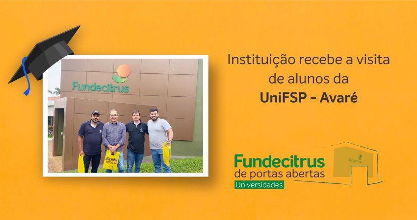 Fundecitrus recebe visita de estudantes de Avaré (SP)