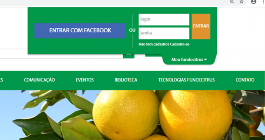 Site do Fundecitrus tem nova ferramenta que facilita download  dos materiais disponíveis