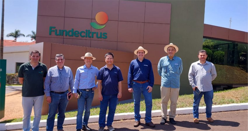 Fundecitrus recebe visita de representantes da Gowan Brasil e Agro-Kanesho