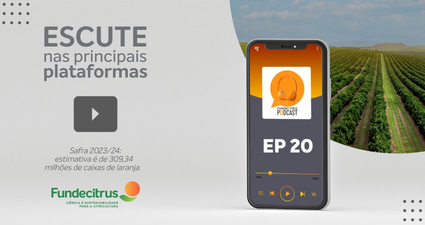 Fundecitrus Podcast amplia informações sobre a estimativa da Safra 2023/24