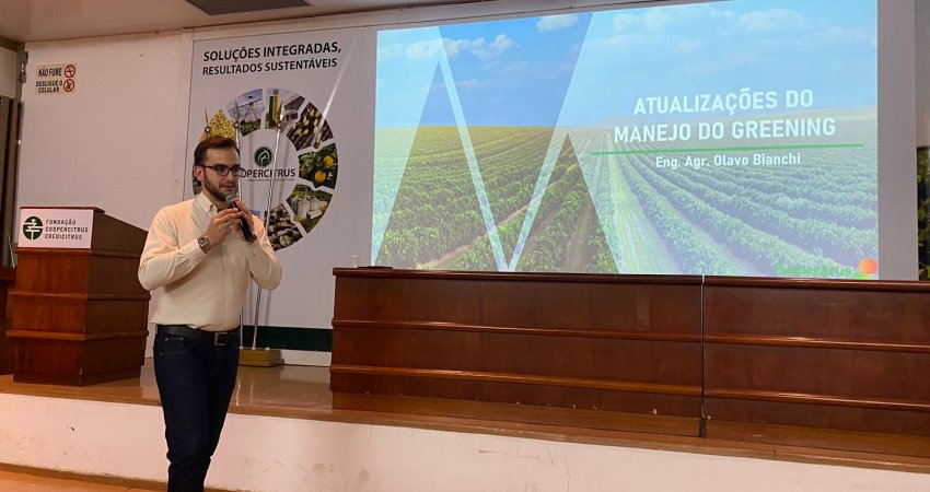 Greening é tema de palestra promovida pelo Fundecitrus na Coopercitrus Expo 2023