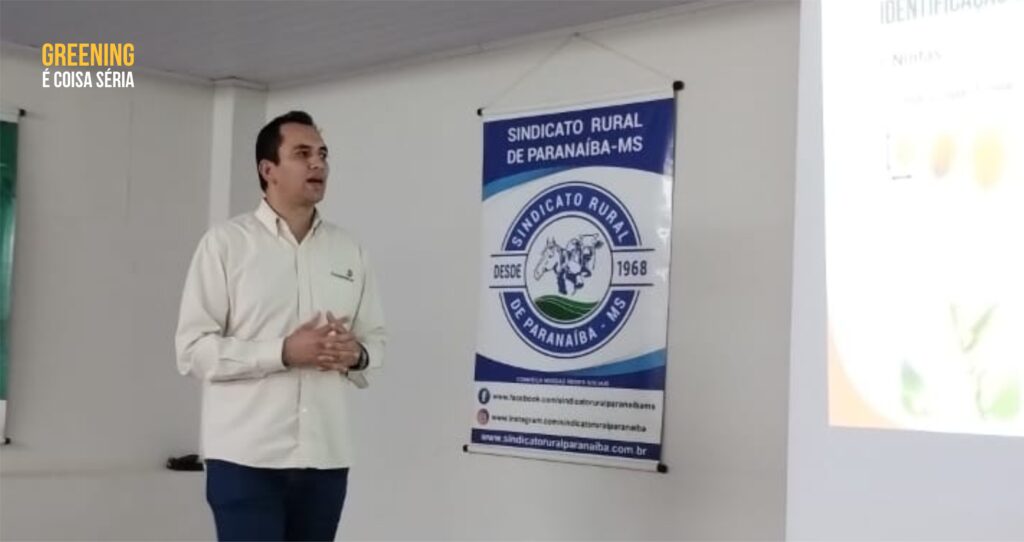 Controle do psilídeo é tema de palestra para citricultores de Paranaíba (MS)