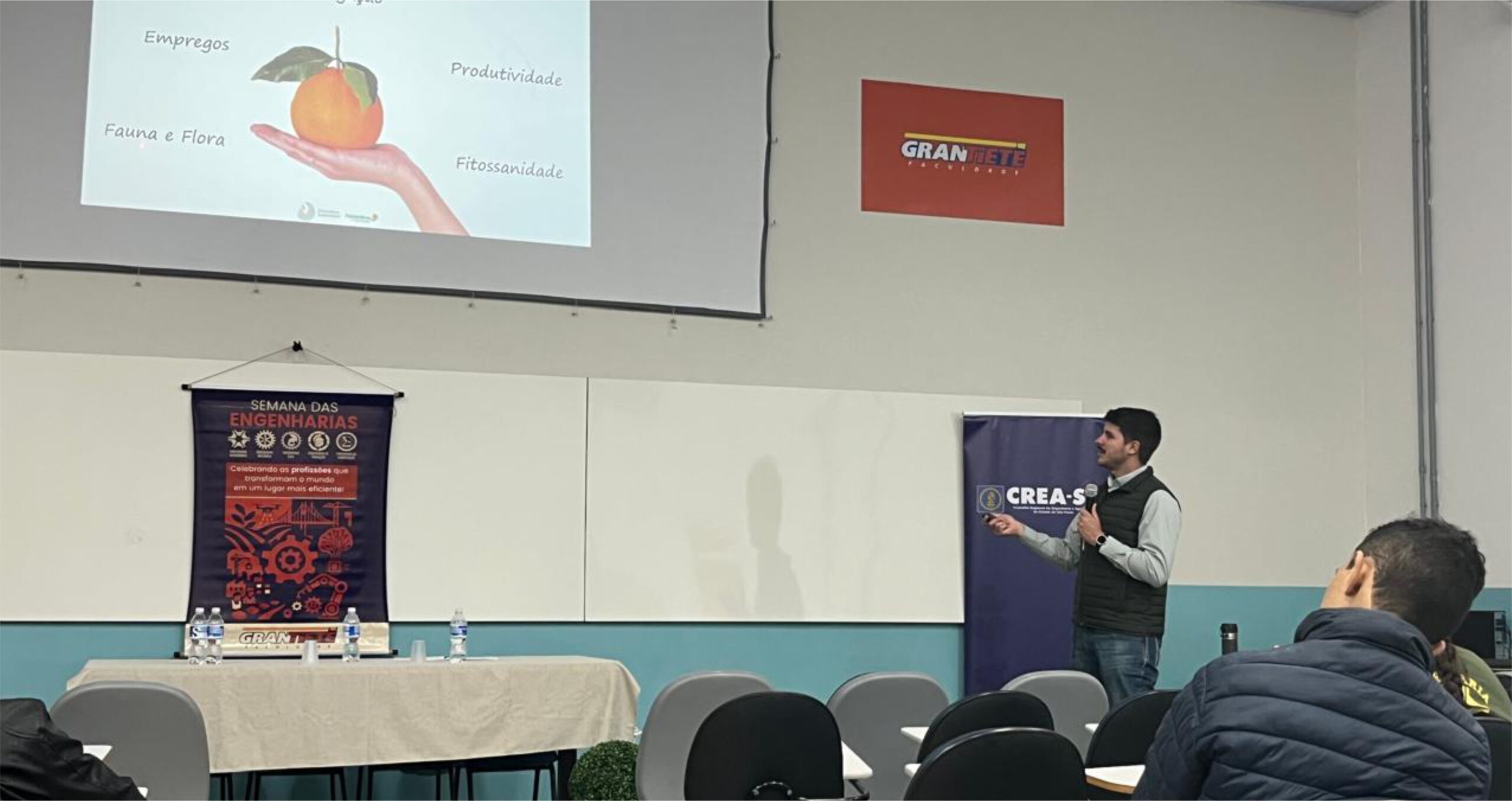 Sustentabilidade na citricultura é tema de palestra para alunos da Faculdade Gran Tietê