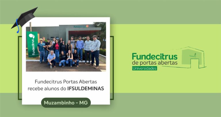 Fundecitrus recebe visita de alunos do IFSULDEMINAS
