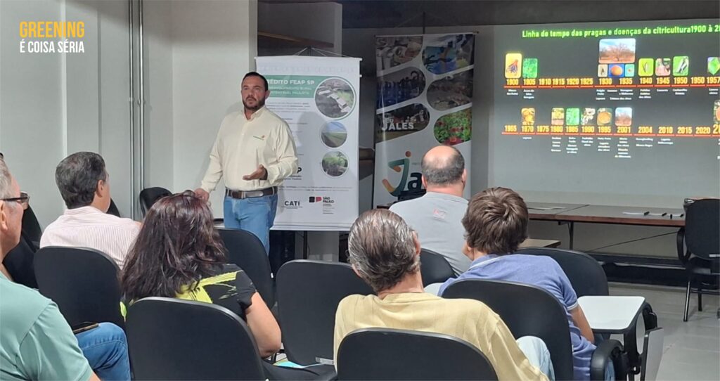 Fundecitrus participa de evento em Jales (SP) com palestra sobre os desafios do greening