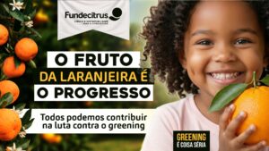 O fruto da laranjeira é o progresso
