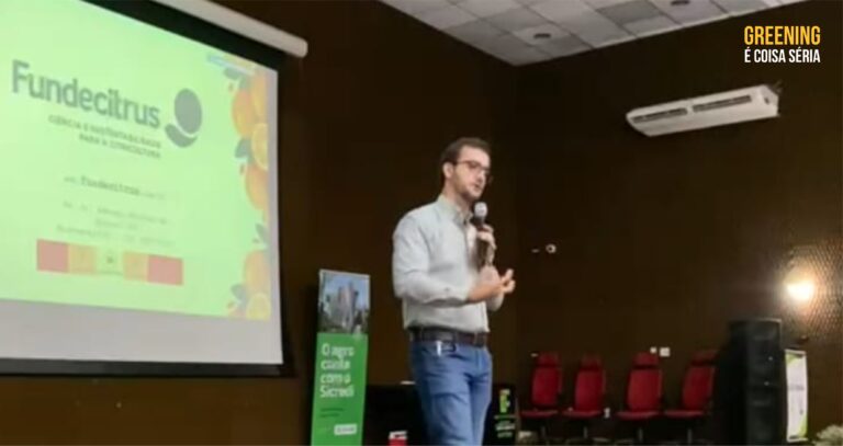 Fundecitrus apresenta panorama da citricultura a estudantes durante simpósio de Agronomia em Barretos (SP)